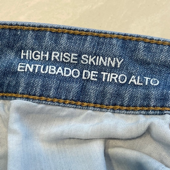 Wild Fable High Rise Skinny Light Wash Jeans 00 - Picture 7 of 10